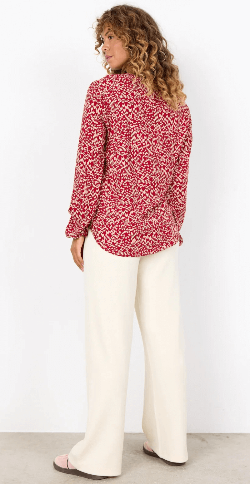 Van bluse rød