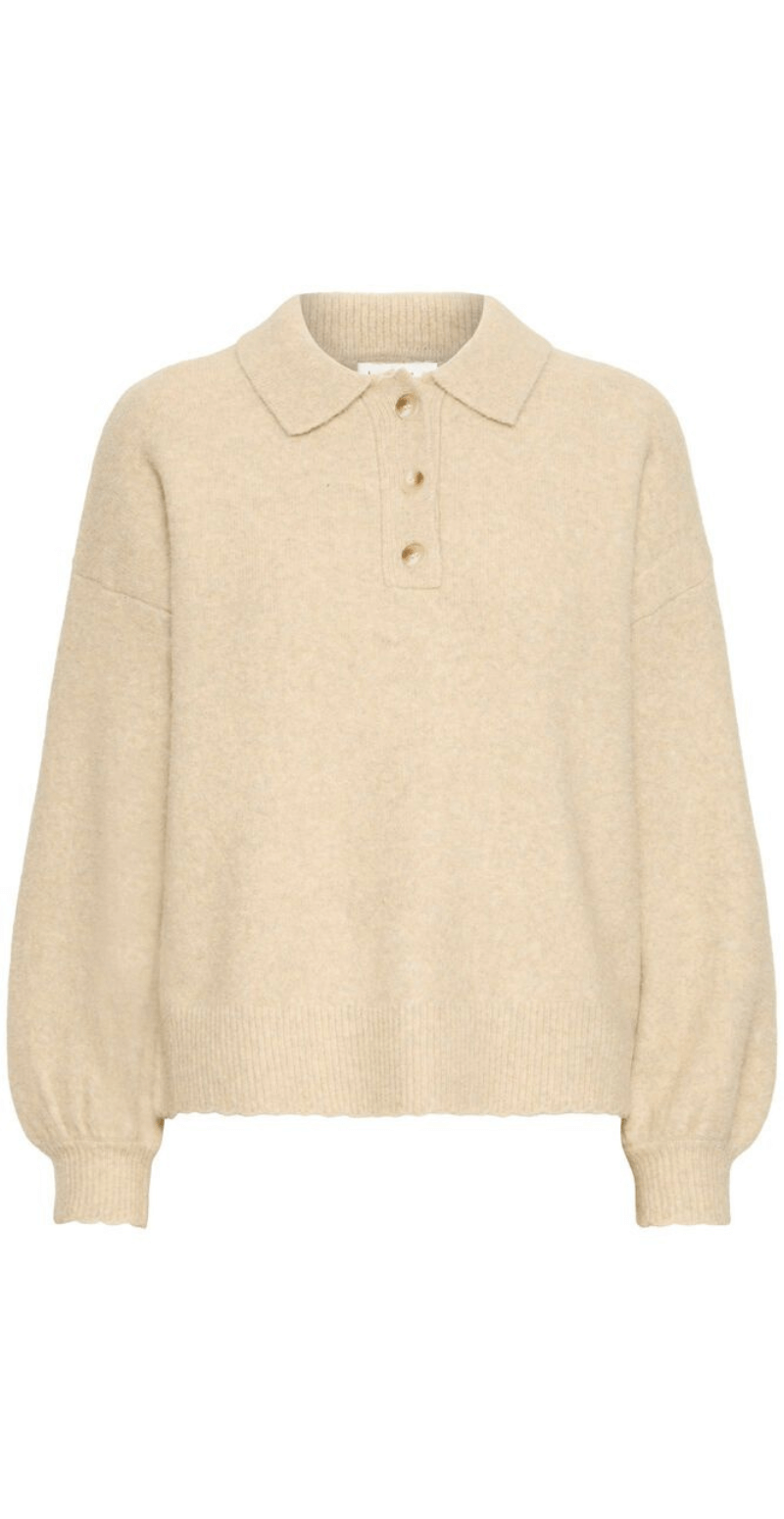 Omea pullover feather gray melange nature