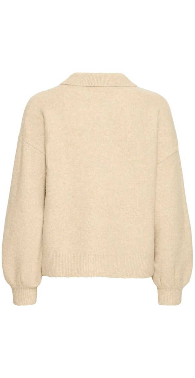 Omea pullover feather gray melange nature