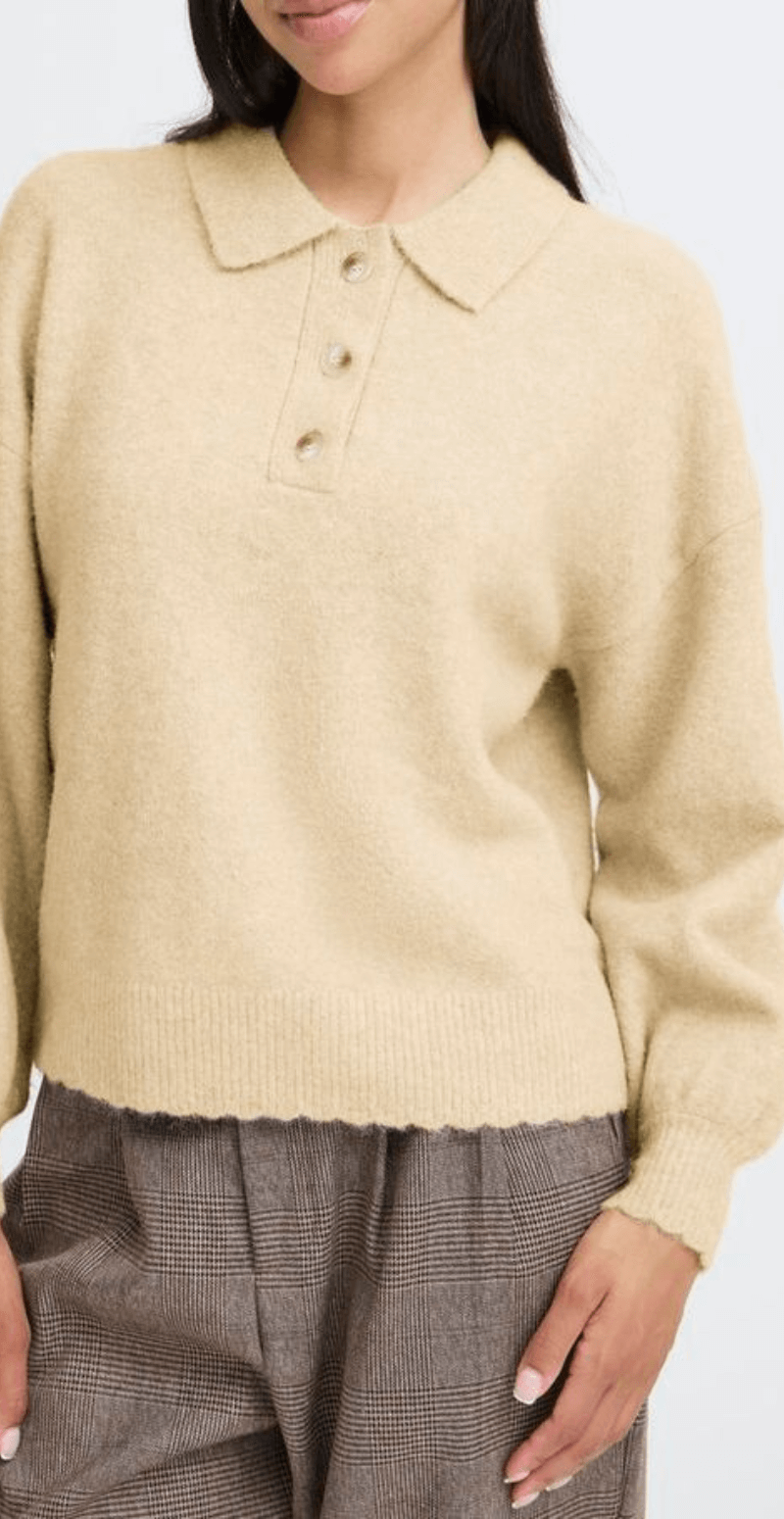 Omea pullover feather gray melange nature