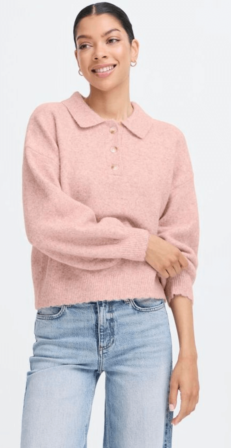 Omea pullover pale mauve melange