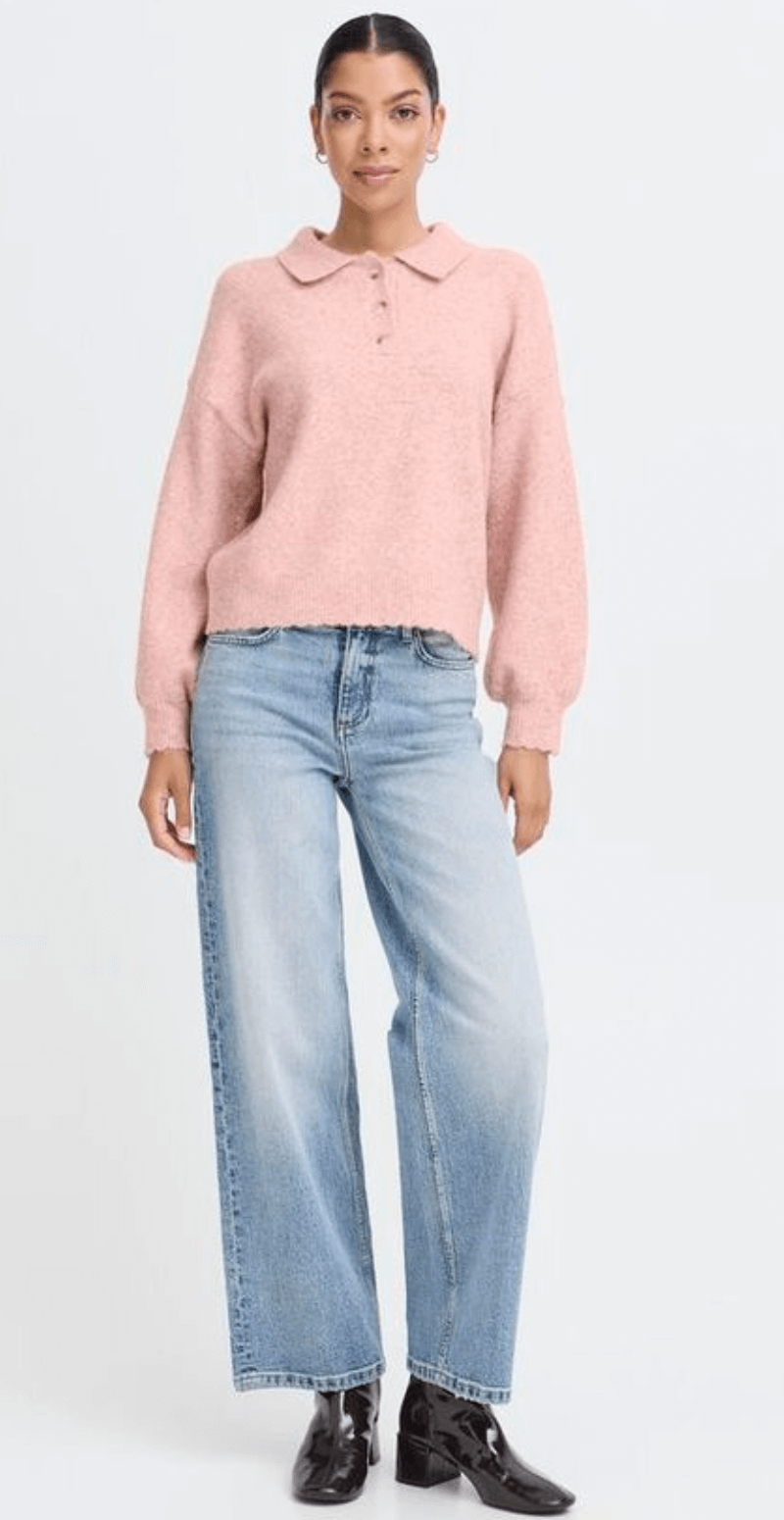 Omea pullover pale mauve melange