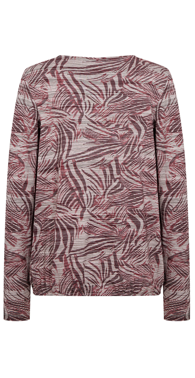 Galina bluse mørk rød