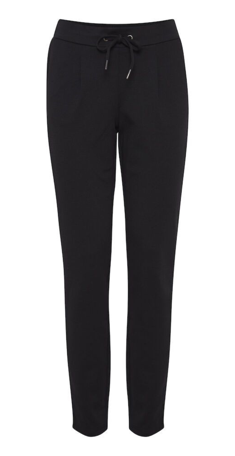 Rizetta bukser med bindebånd og læg sort B-young