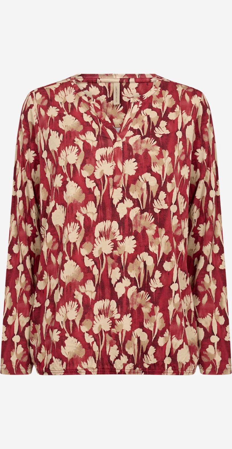 Felicity bluse rød Soyaconcept