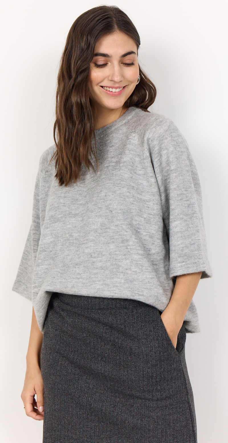 Orlean pullover grå Soyaconcept