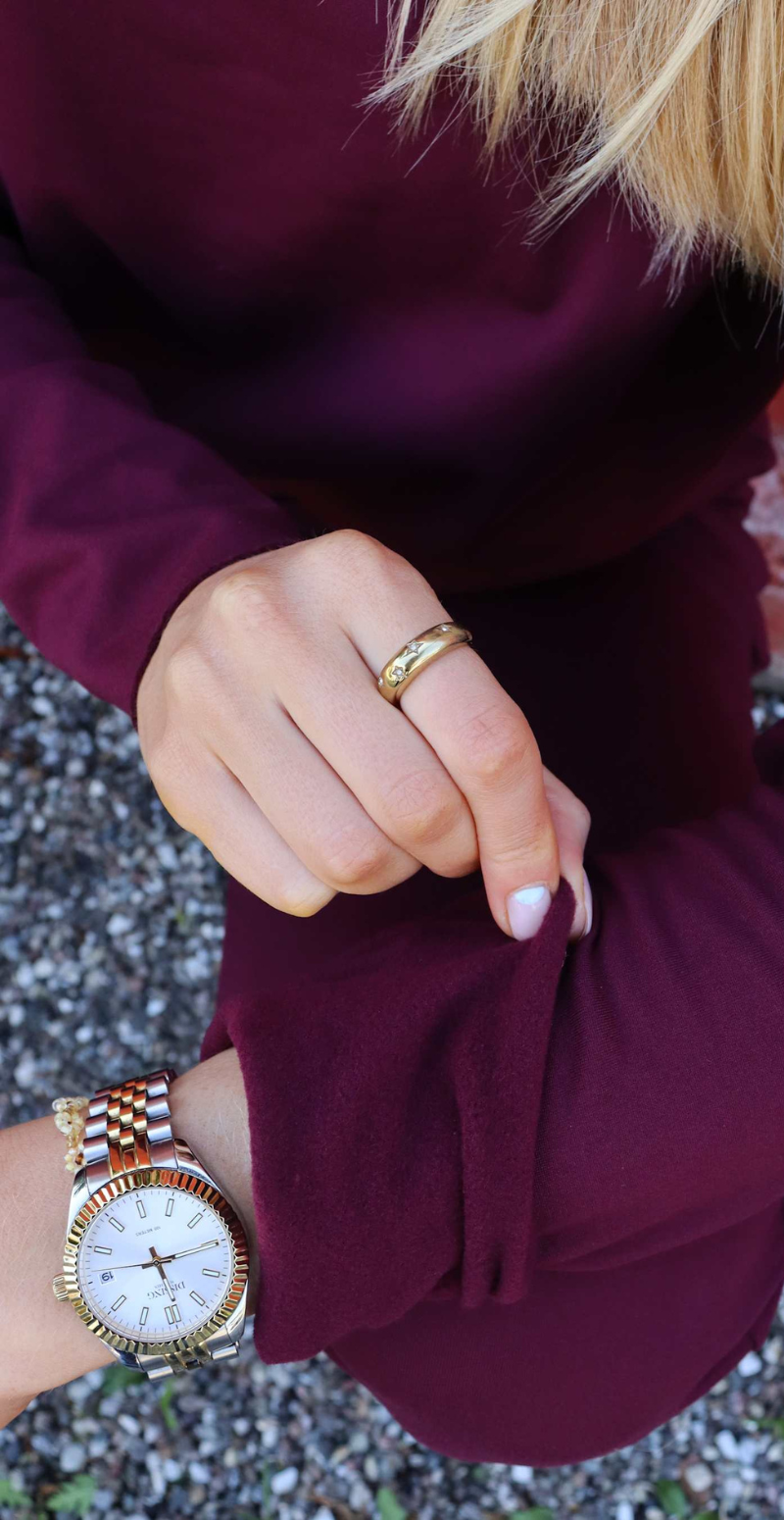 Alma fleece bluse bordeaux Liberté