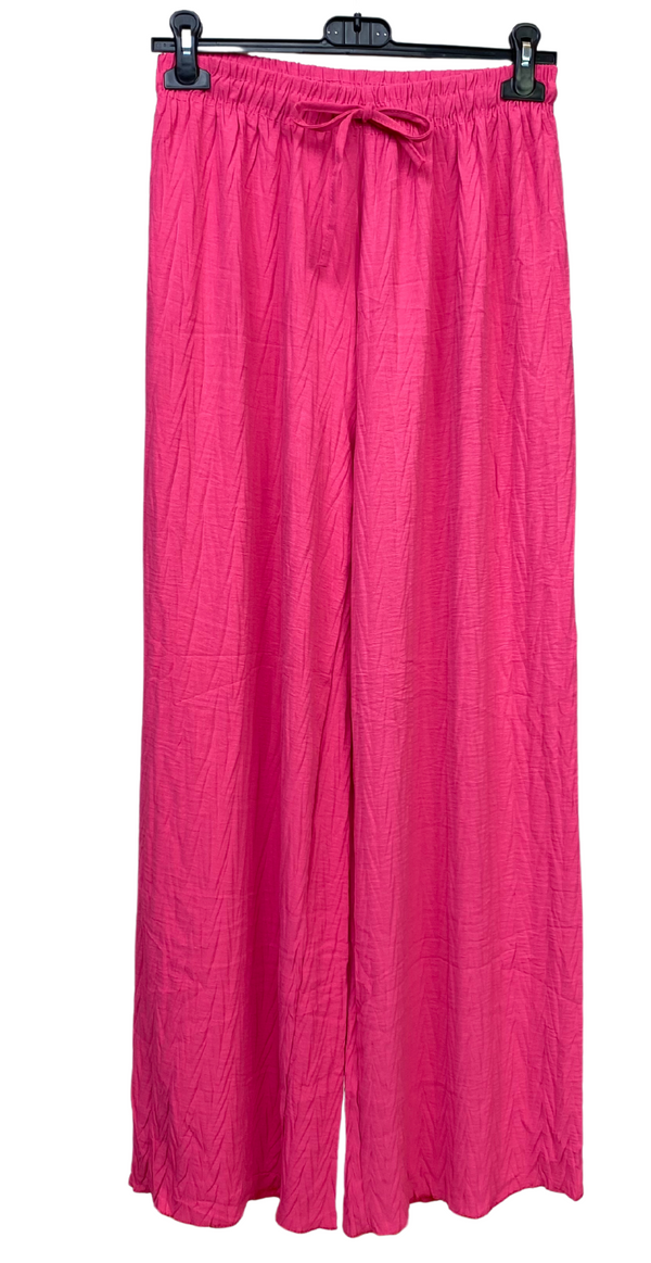 Ava bukser med struktur pink LikeLondon