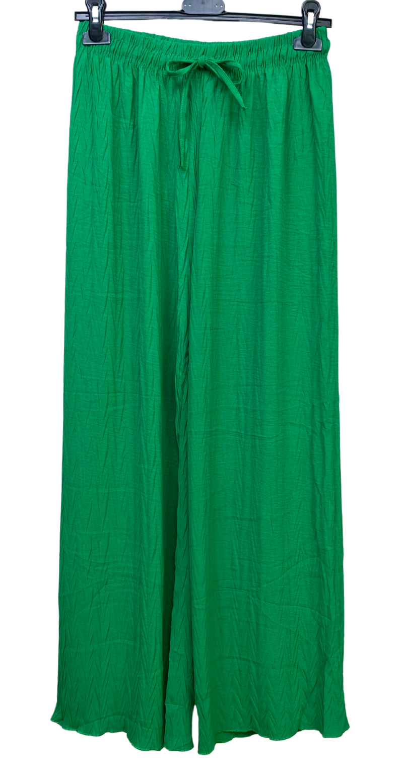 Ava bukser med struktur grøn LikeLondon
