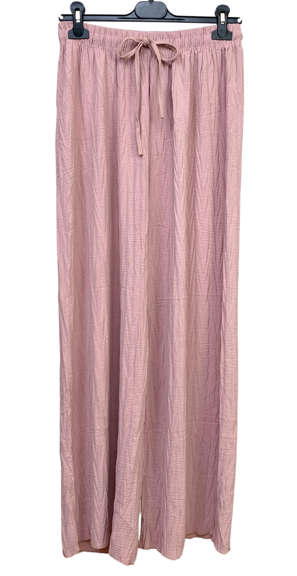 Ava bukser med struktur rosa LikeLondon