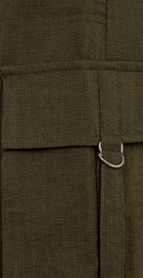 Nederdel med elastik i taljen og lommer på siderne army