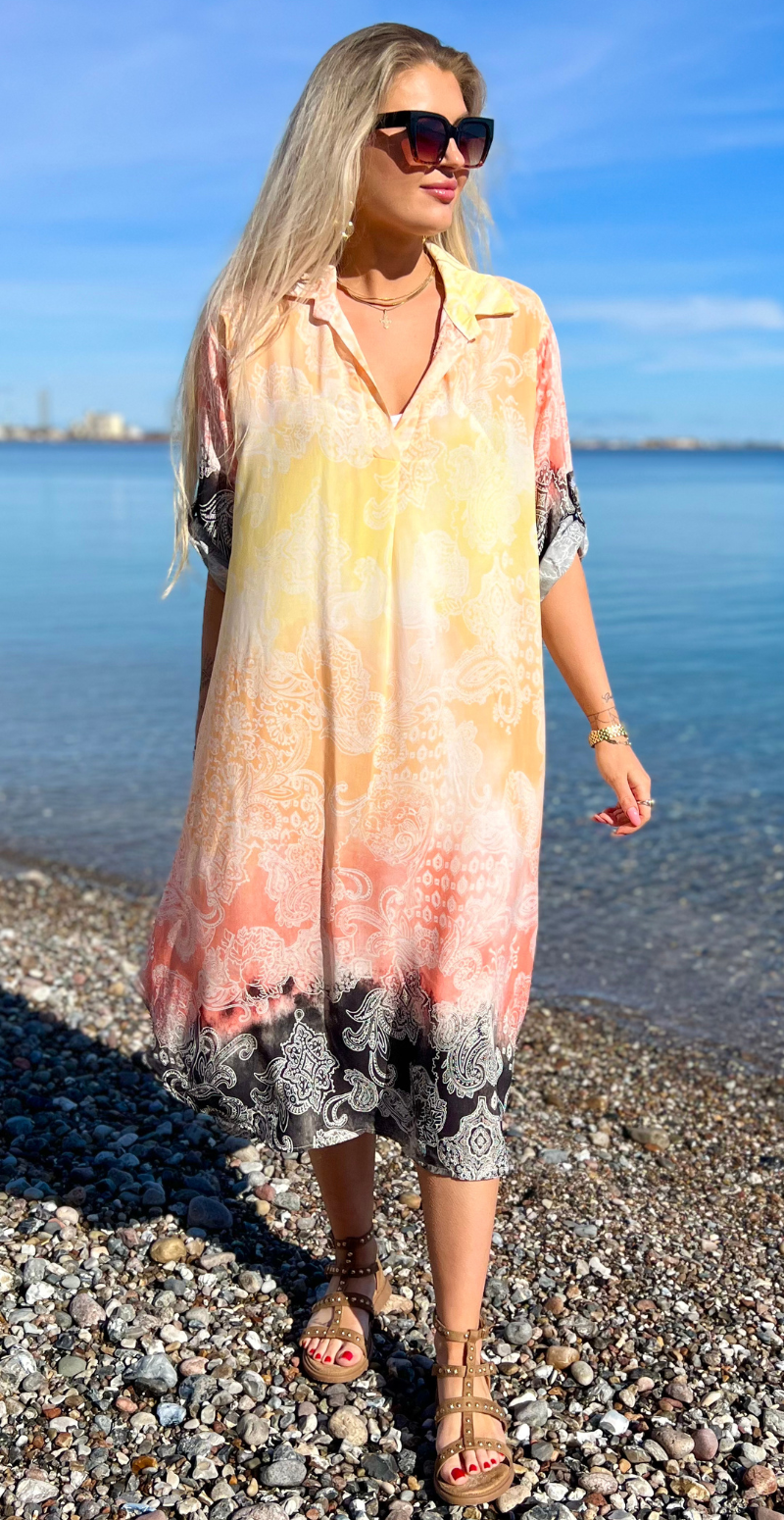 Tessa kjole med paisley sort LikeLondon