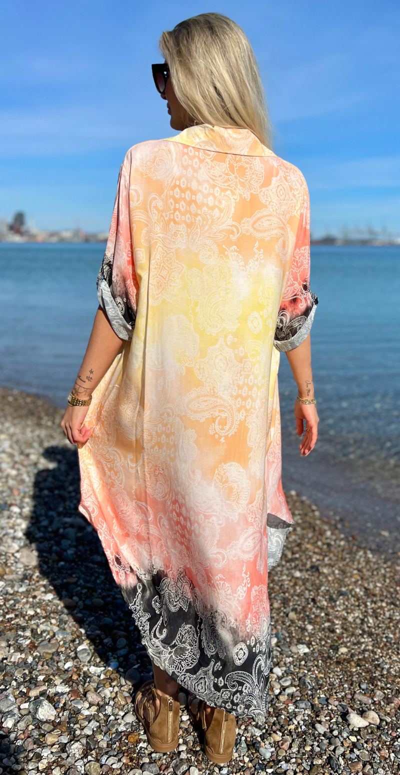 Tessa kjole med paisley sort LikeLondon