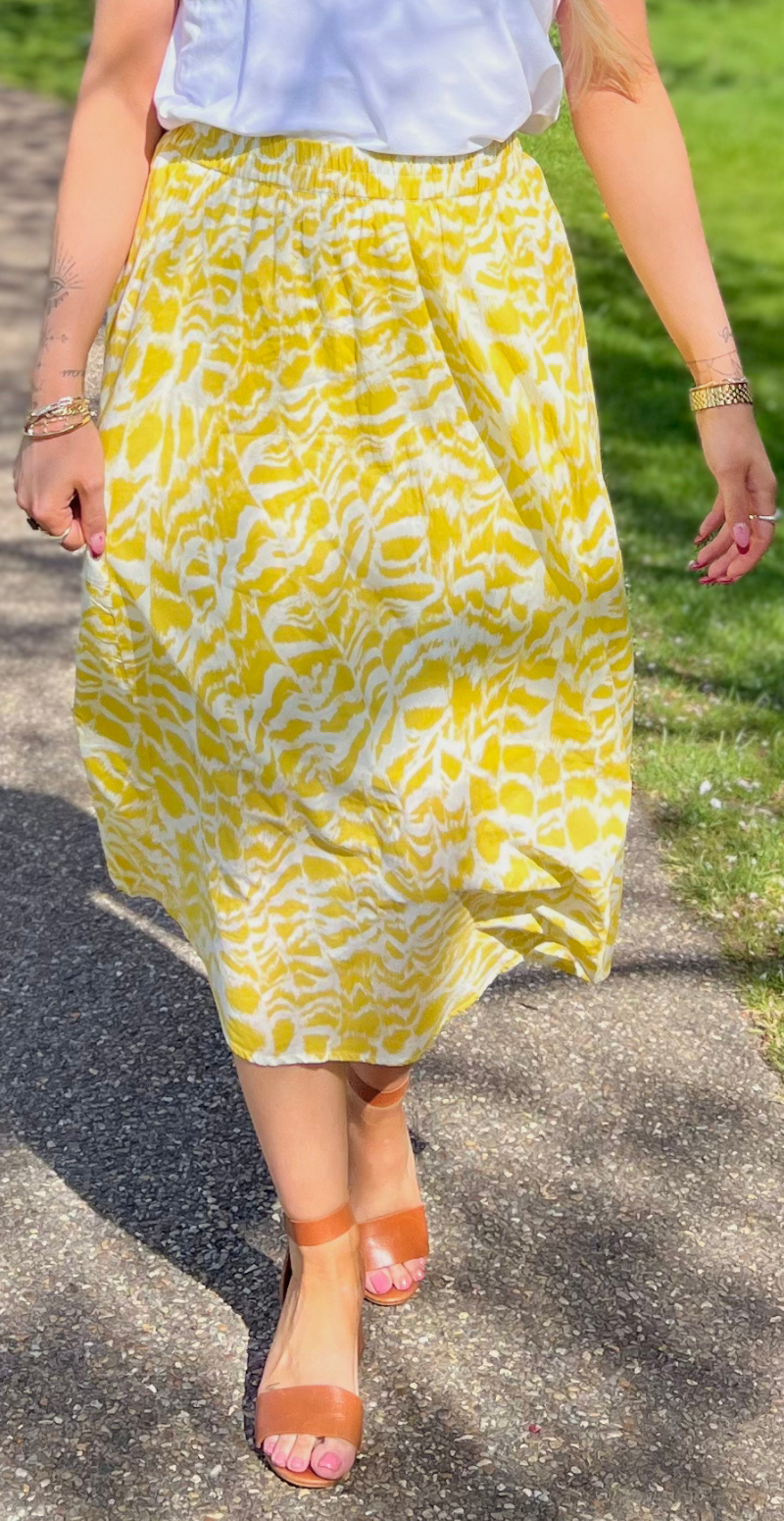 Jasmine nederdel bamboo zebra mix