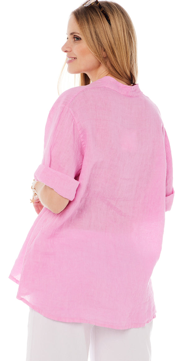 lyserød bluse