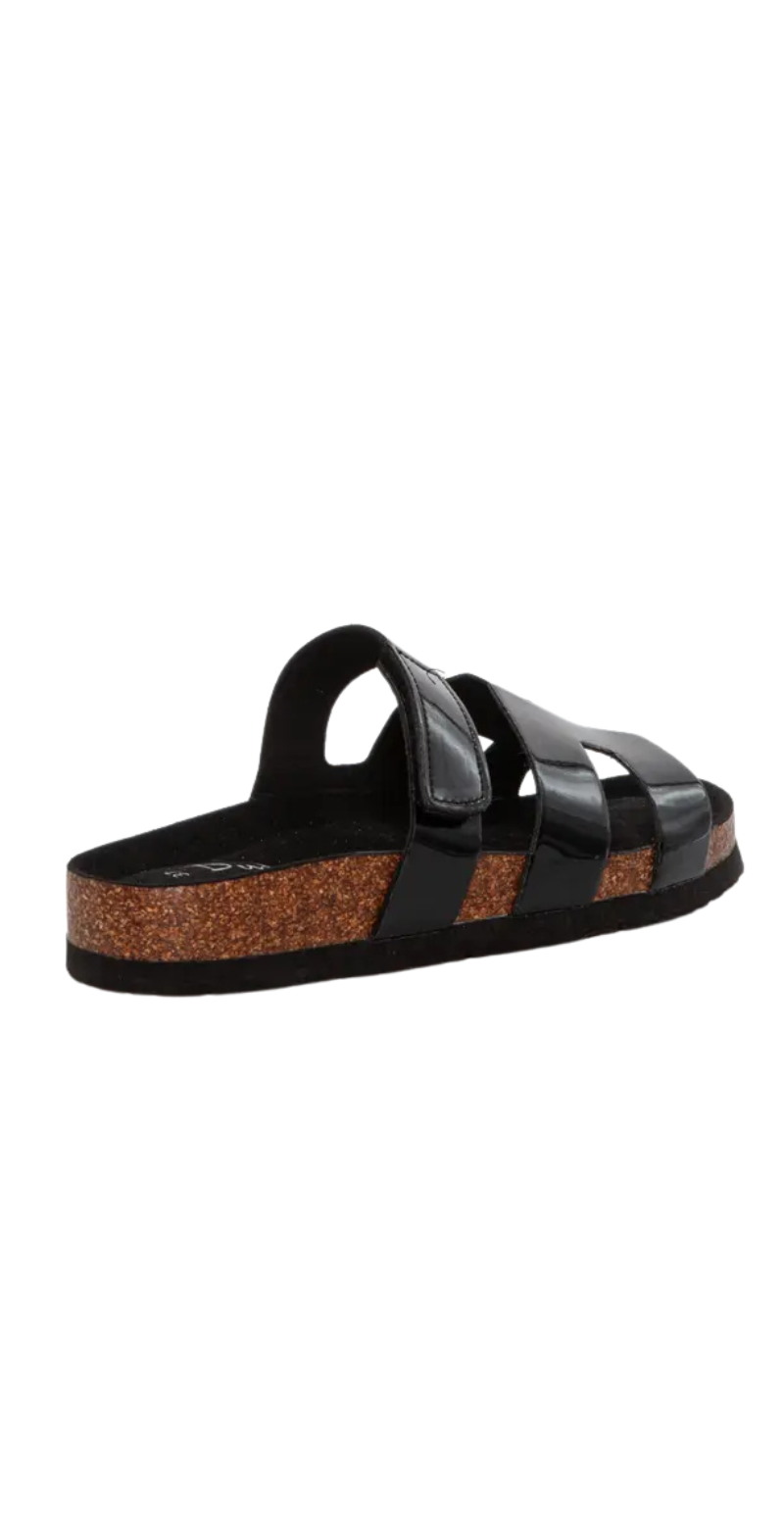 Sandal med justerbar remme sort