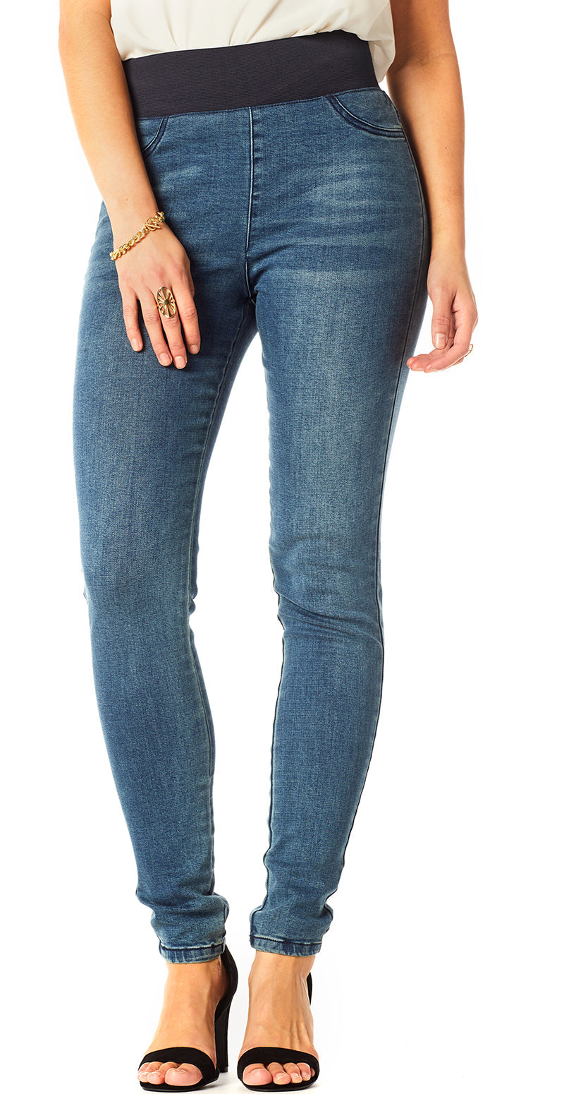 Navy denim shantal stretch buks (4502591111249)