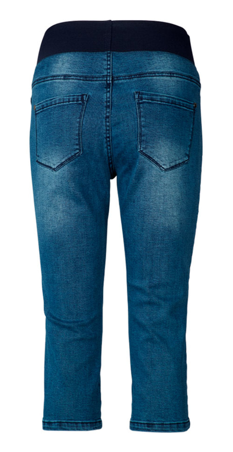 Mørk denim capri shantal buks (4502588653649)
