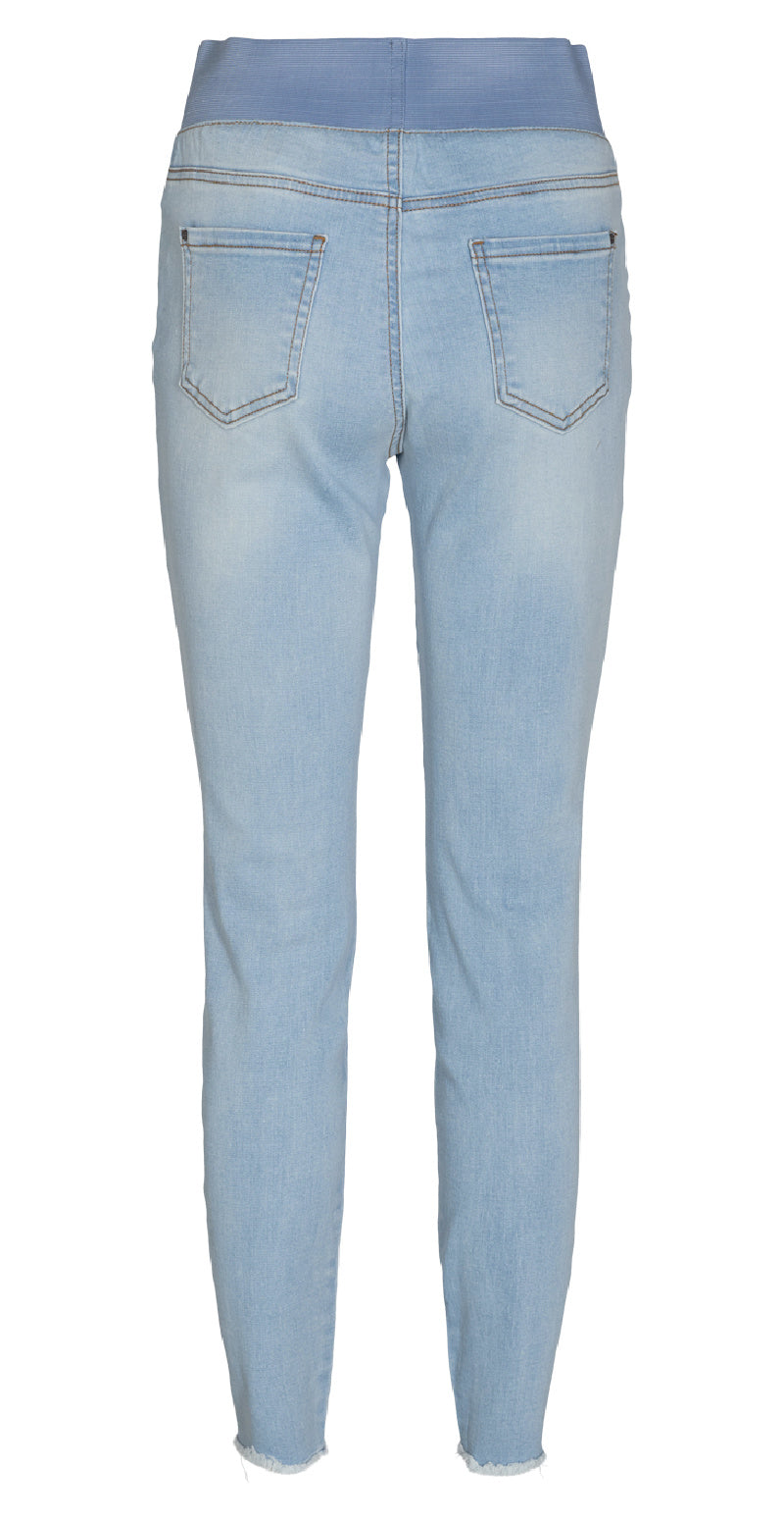 Shantal broken ankel buks lys denim