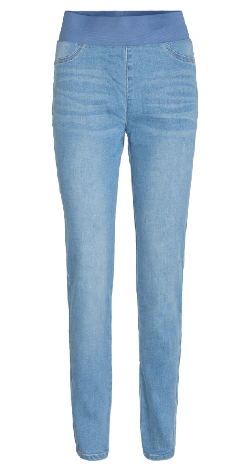 Denim shantal stretch buks lys blå