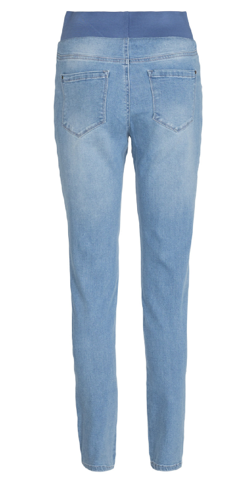 Denim shantal stretch buks lys blå