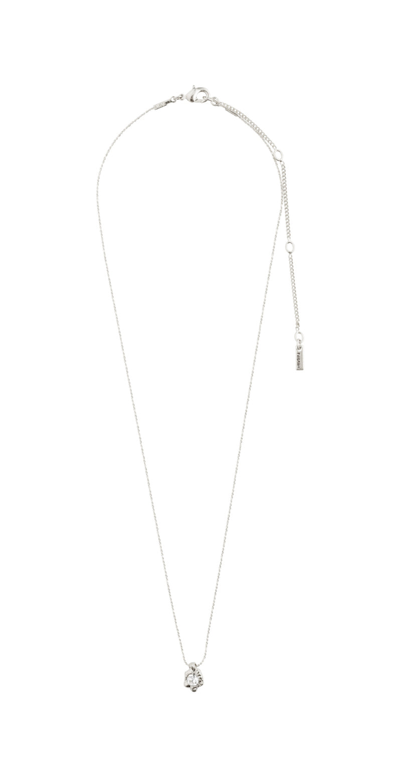 Sølv halskæde med krystal-vedhæng