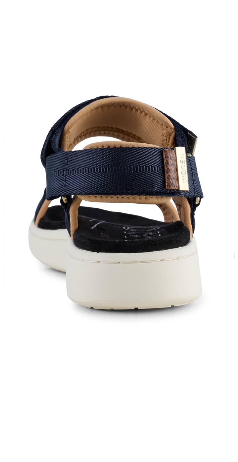 Sandal med velcro i navy