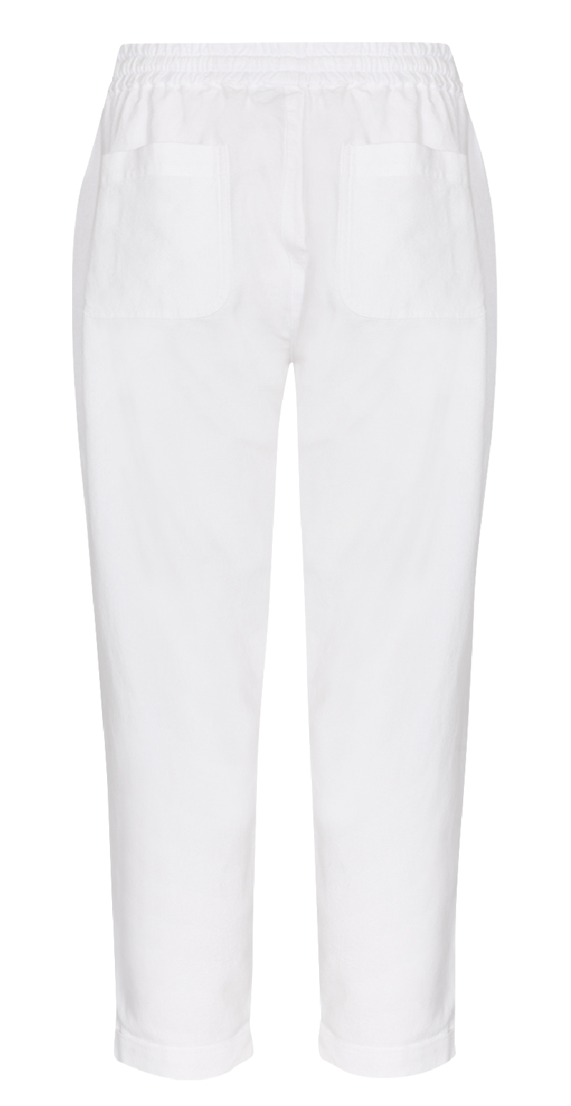 buks med lommer og opsmøg hvid