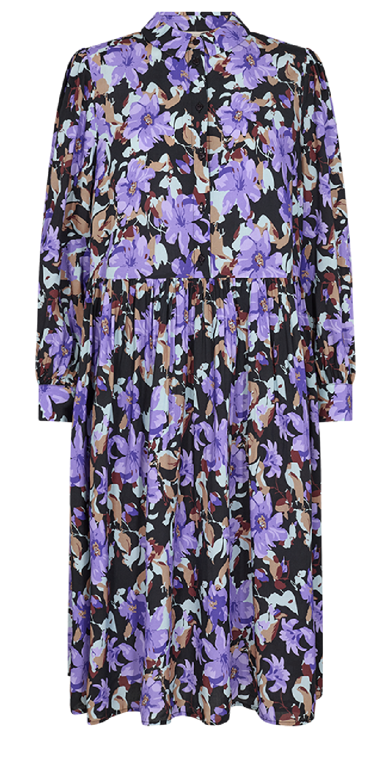 Adney kjole purple sapphire w. black