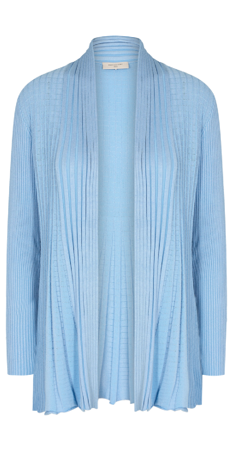 Kort claudisse cardigan chambray blue