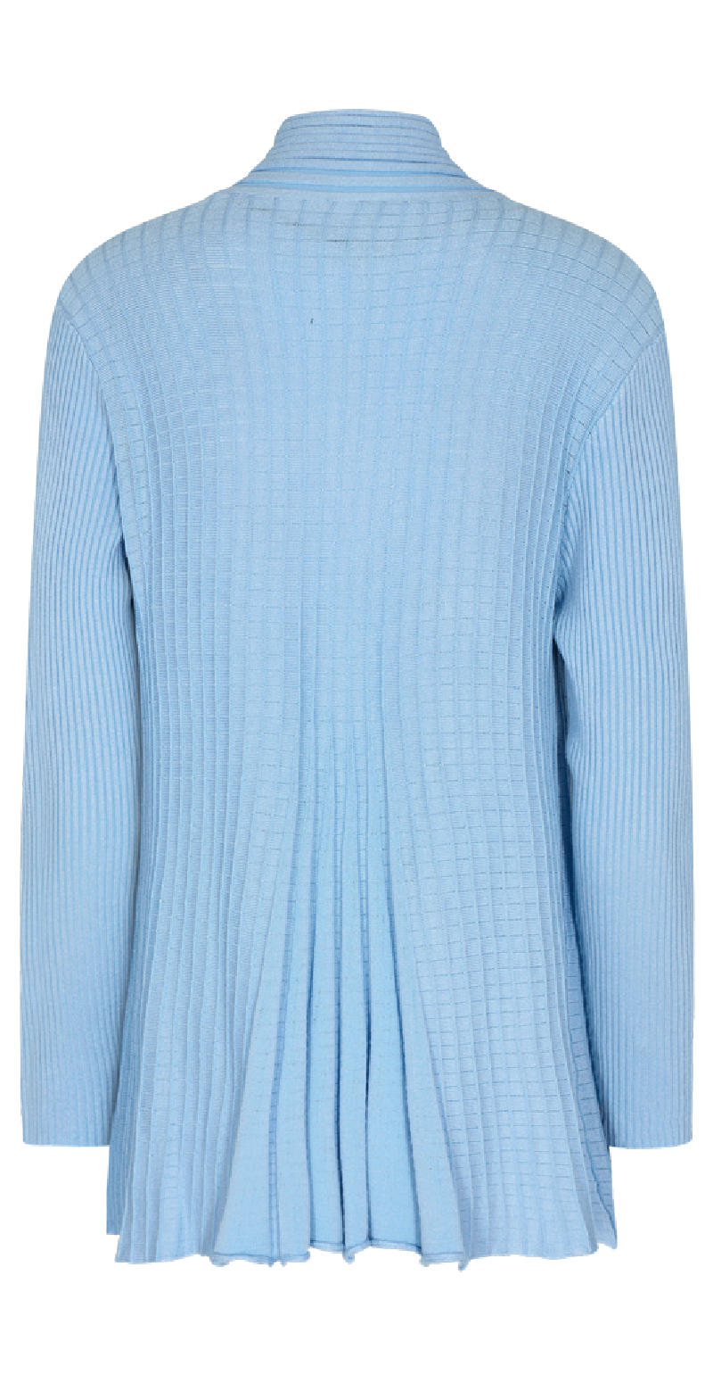 Kort claudisse cardigan chambray blue