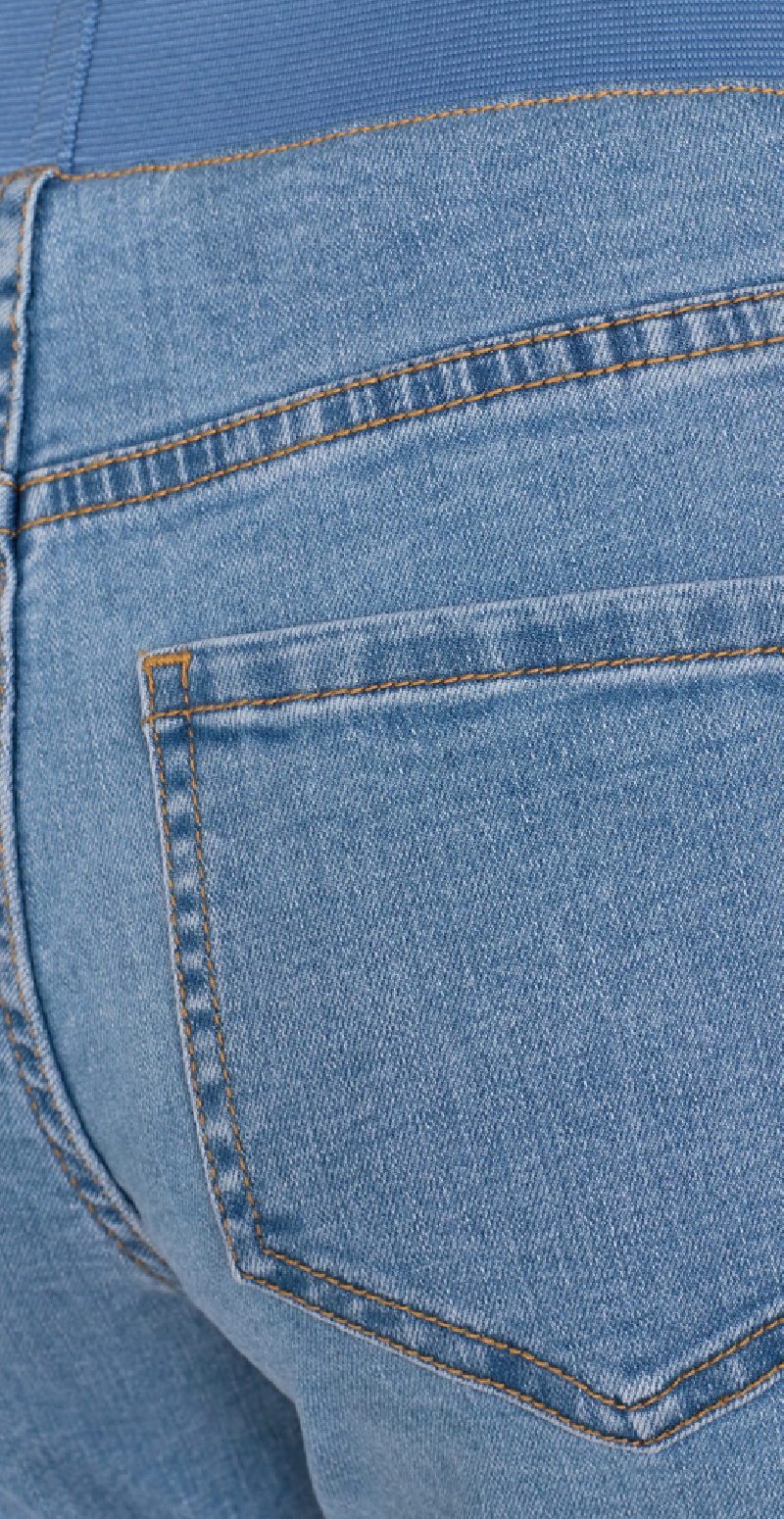 Shantal raw buks light blue denim