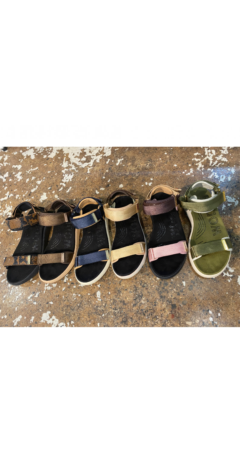 Sandal med velcro i navy