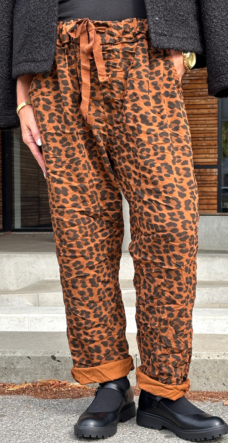 Spige leopard buks cognac Likelondon
