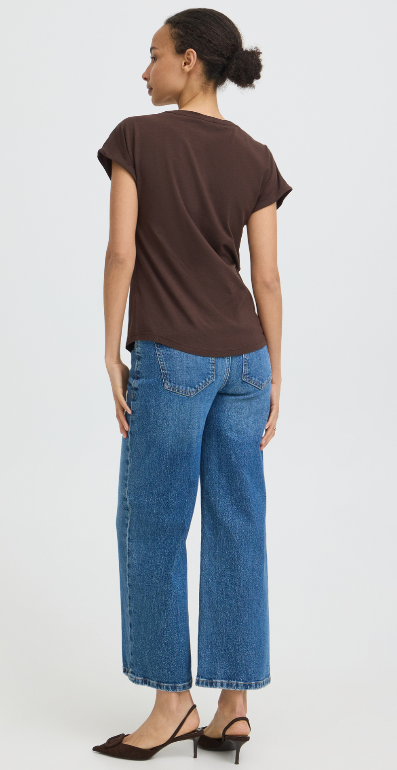 Pamila ensfarvet t-shirt java B.young
