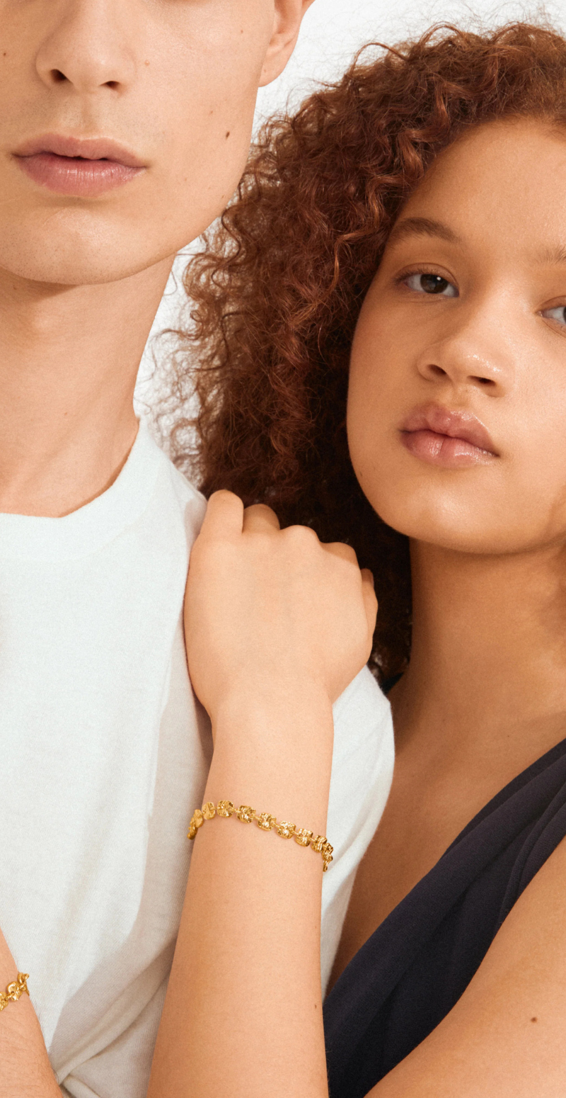 Sense armbånd guldbelagt