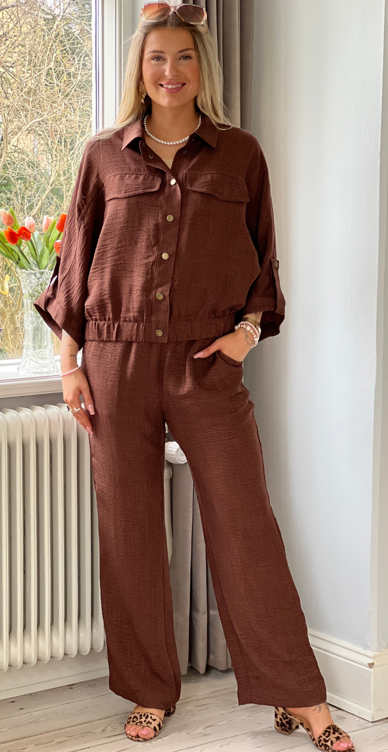 Charissa bukser brun LikeLondon