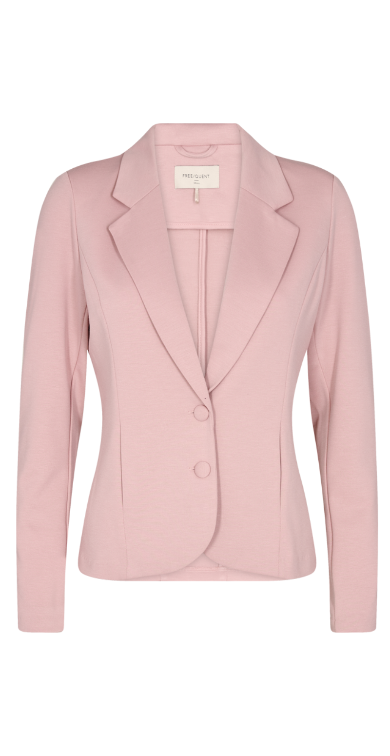 Kort firgursyet blazer med knapper rosa