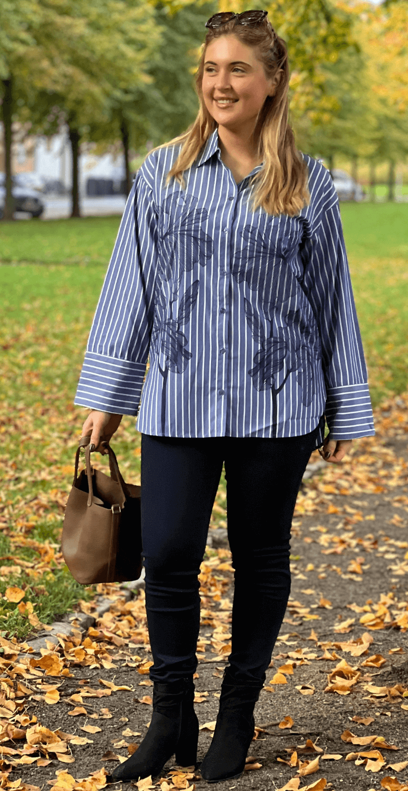 Firas skjorte blue quartz mix