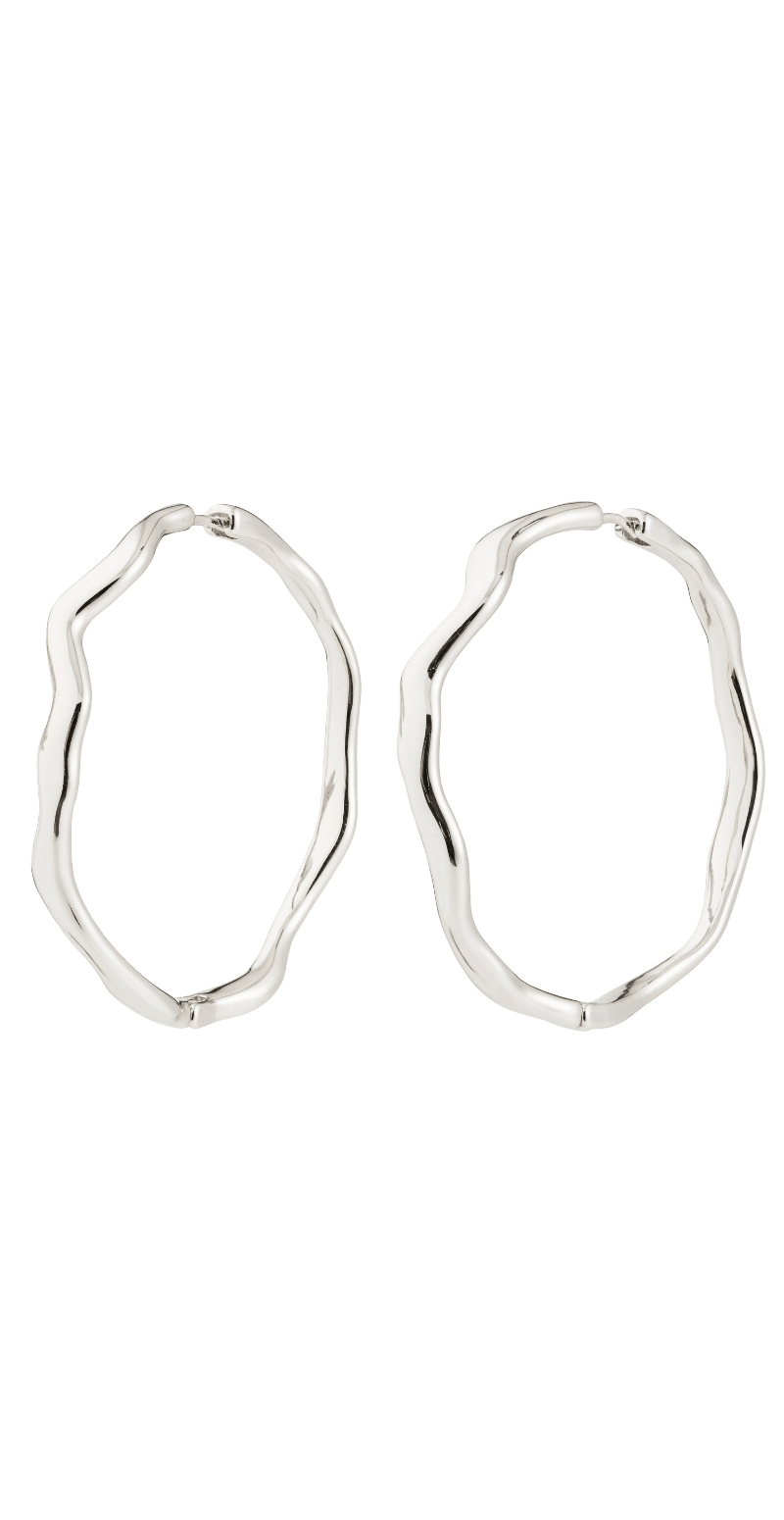 Larkin øreringe sølvbelagt