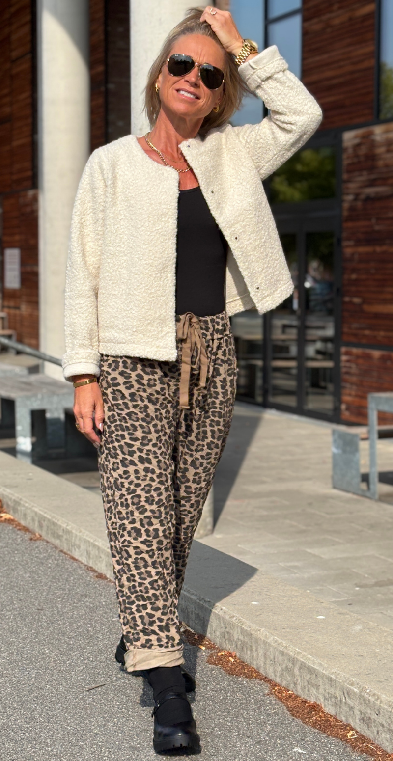 Spige leopard buks camel Likelondon