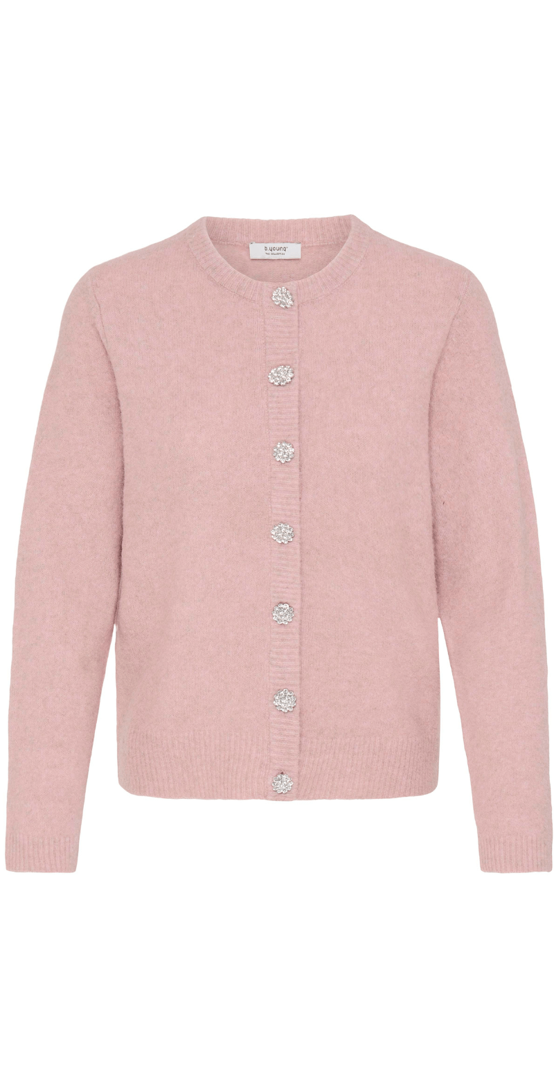 Minna cardigan pale mauve melange