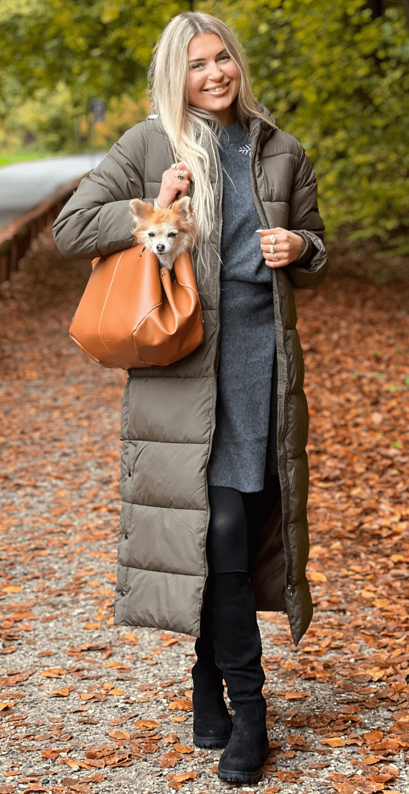 Liva frakke med hætte forest LikeLondon
