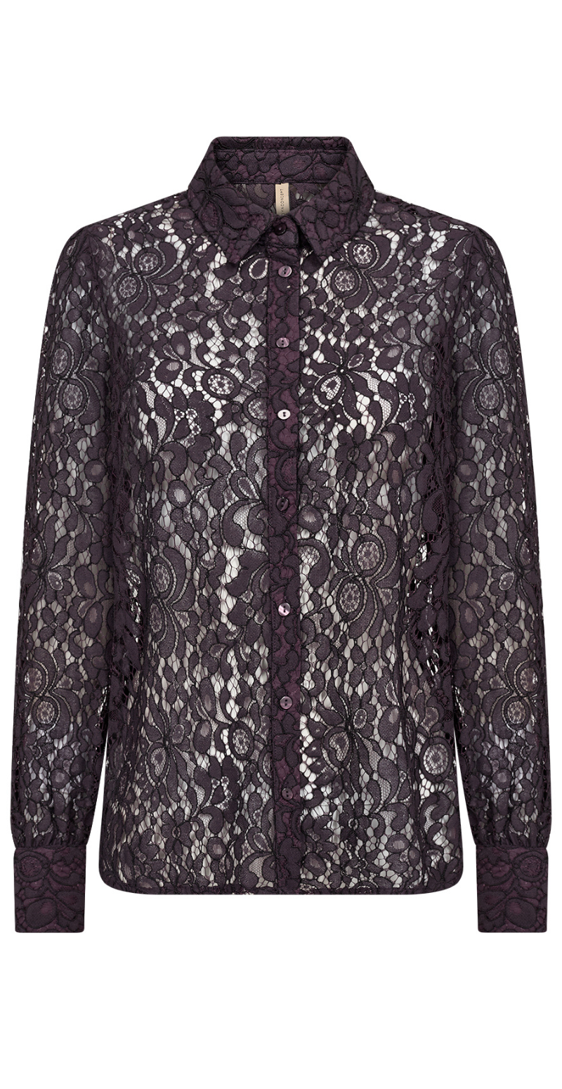 Nilla blonde skjorte lilla Soyaconcept