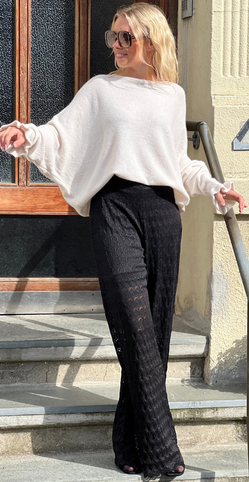 Rubi bukser med blonder sort B.young