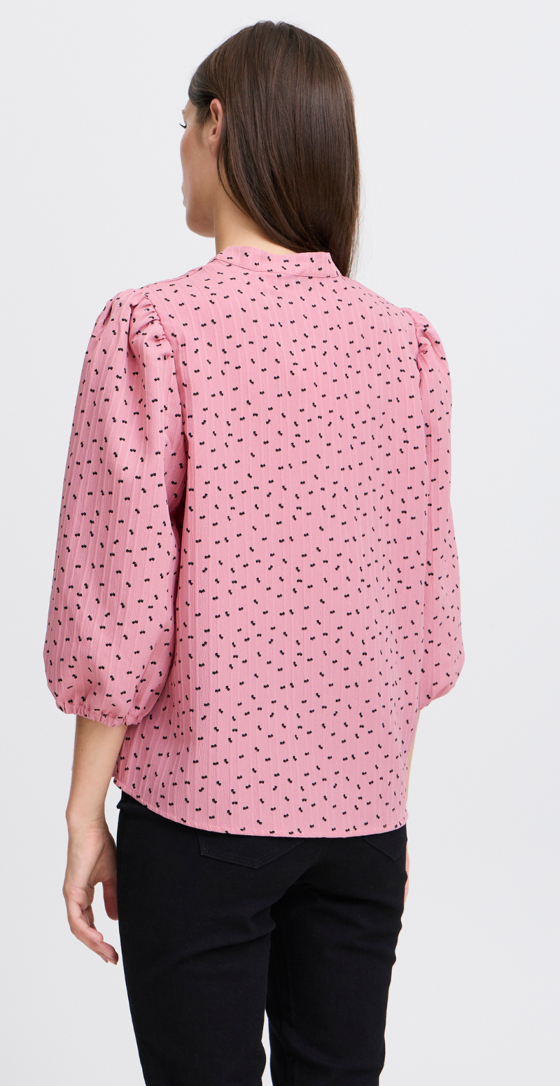 Ibow bluse med små sløjfer polignac mix B.young