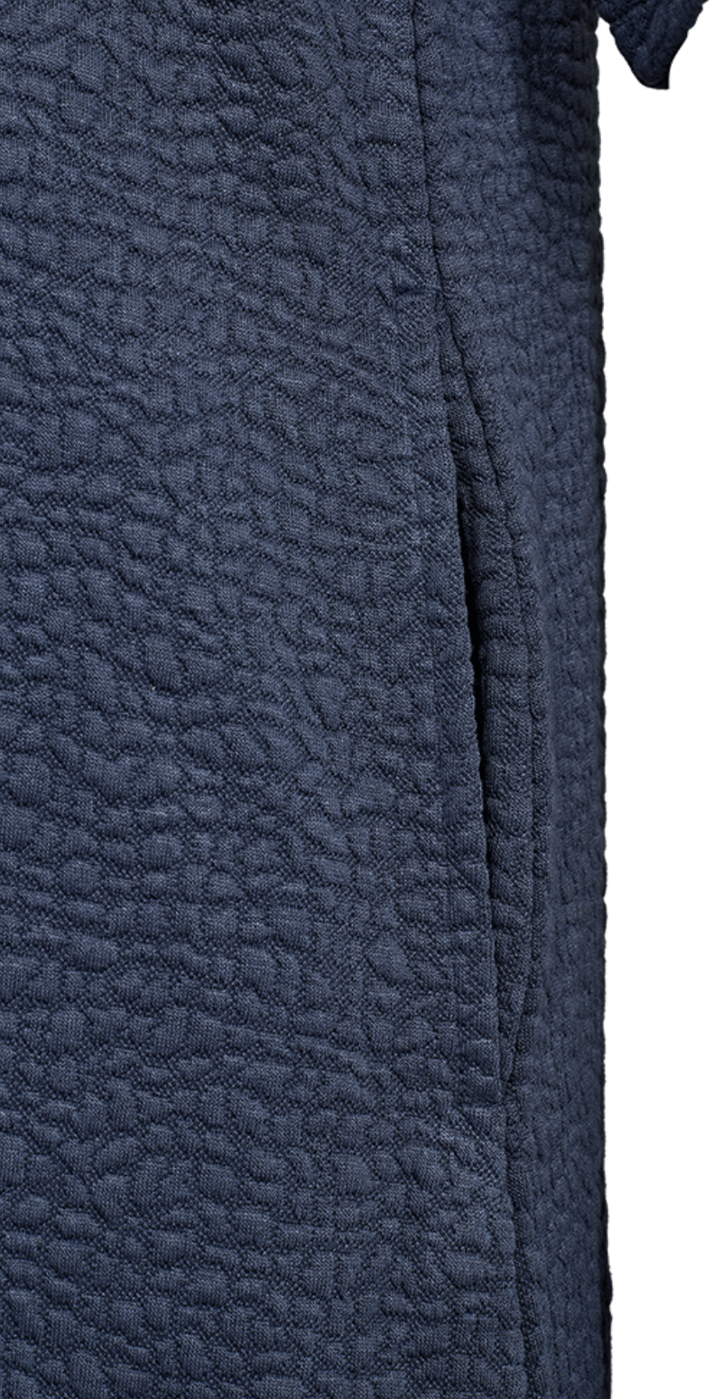 Bubble kjole med v-hals vintage indigo