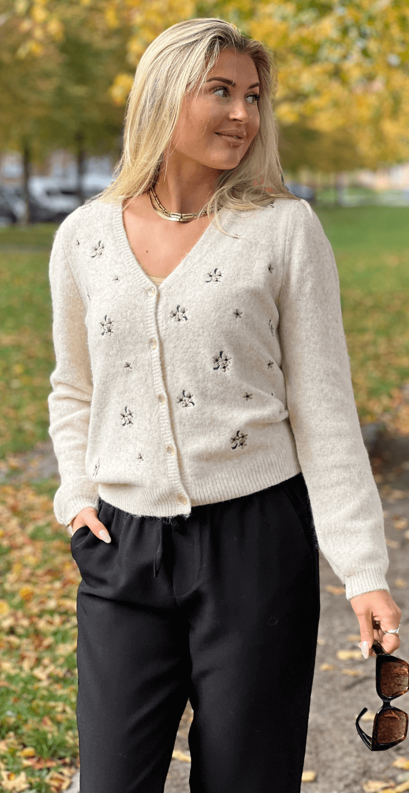 Omea cardigan birch melange