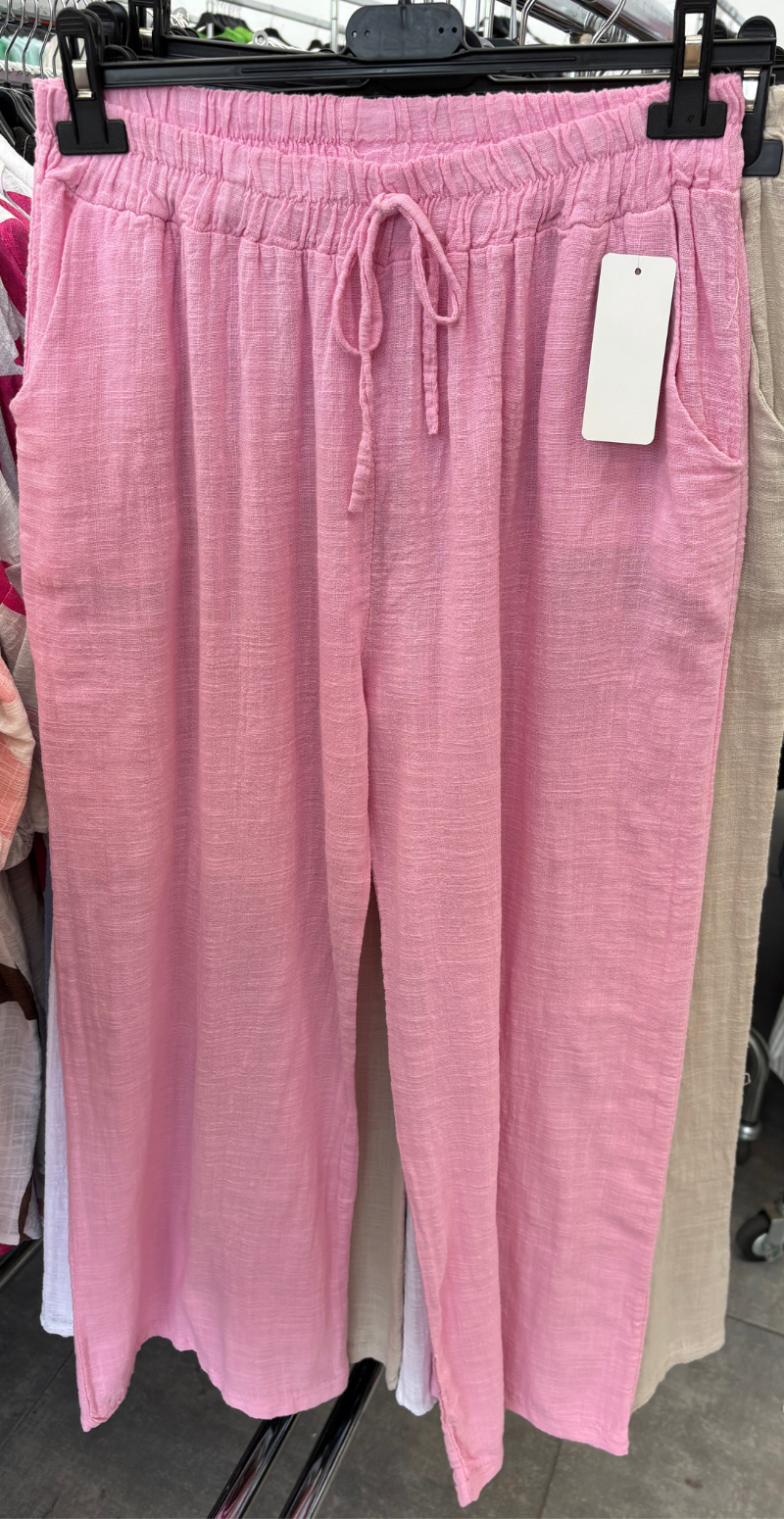 Elise ensfarvet buks pink LikeLondon