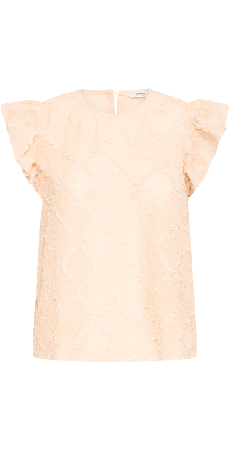 Ilianna bluse med flæsedetaljer cement B.young